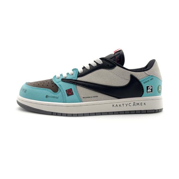 کتانی مردانه Nike Air Jordan One تراویس اسکات (p) چند رنگ کد GPZ-1200 - تصویر 15