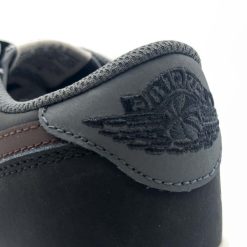 کتونی مردانه نایک Air Jordan 1 لو رترو یوتوپیا X تراویس اسکات رنگ مشکی-خاکستری کد CAA-1201 - تصویر 7