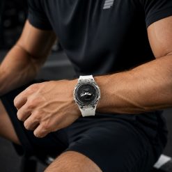 Alternative view of ساعت اسپرت مردانه G-shock پمپی بند سفید صفحه مشکی کد XMA-8189 (x)