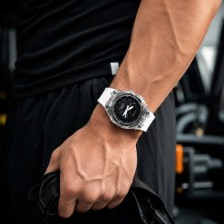 Alternative view of ساعت G-shock مردانه اسپرت صفحه مشکی بند سفید کد 8195XL-QM (x)