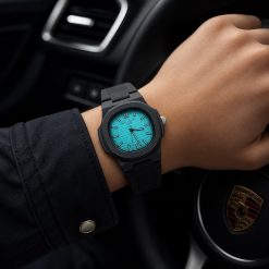 ساعت مردانه پتک فیلیپ ژنو مشکی صفحه آبی روشن کد W210