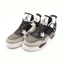 کتانی NIKE مردانه Air Jordan 4 رنگ مشکی کرم کد 2135XL-QM (x) - تصویر 6