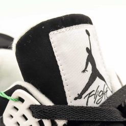 کتانی NIKE مردانه Air Jordan 4 رنگ مشکی کرم کد 2135XL-QM (x) - تصویر 11
