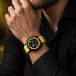 ساعت مردانه دو زمانه اسپرت جاکلین رنگ زرد مدل JN-1399520M کد XRN-7588