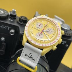 Alternative view of ساعت مردانه امگا سواچ سری SUN | خورشید سفید زرد (zz) کد W764