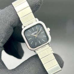 ساعت زنانه نایدو Naidu بند استیل صفحه مربعی مشکی (t) کد W220 - تصویر 3