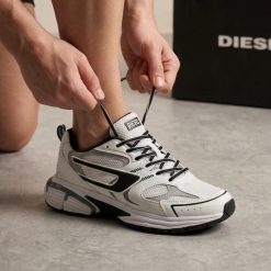 کتونی مردانه اسپرت مدل دیزل Diesel سفید و مشکی کد XL-2442M (x)