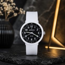 ساعت مچی زنانه جاکلین کلاسیک اسپرت رنگ سفید مشکی مدل JN-1399516L کد 5325SX-L (x)