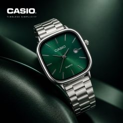 ساعت کاسیو مردانه سری اولد مانی رنگ نقرهای و سبز (zz) کد 13999XL-QM