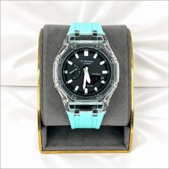 ساعت مچی زنانه مردانه casio جی شاک پمپی تیفانی کد W703 - تصویر 6
