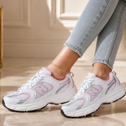 کتانی نیوبالانس 530 زنانه رنگ سفید و صورتی کد XRN-1559 (nx)