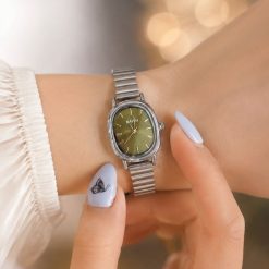 ساعت زنانه نایدو سبز صفحه بیضی (zz) کد W519