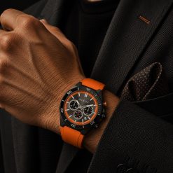 ساعت مچی مردانه کورنوگراف اسپرت جاکلین رنگ نارنجی مدل JN-1399524M کد XMA-8000