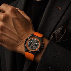 ساعت مردانه Jacklin کورنوگراف نارنجی مدل JN-1399524M کد 0023A-8007 (x1) - تصویر 8