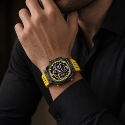 ساعت مچی مردانه جاکلین زرد مدل JN-1399521M کد 0023A-7471