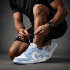 کتونی مردانه NIKE ایرجردن وان رنگ آبی-سفید کد XMA-1201 (nx)