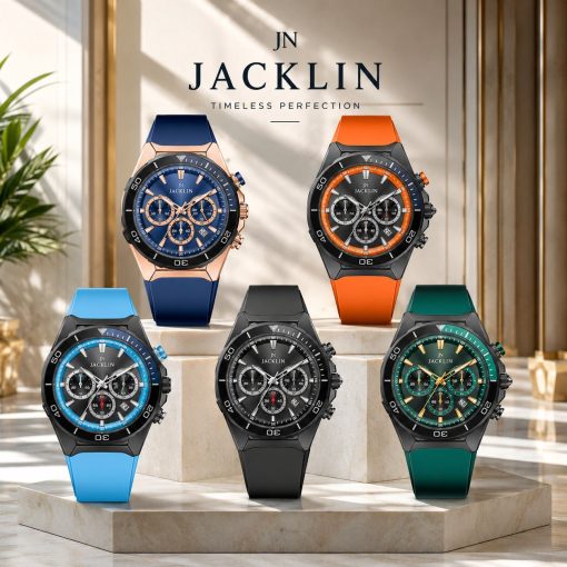 ساعت مردانه Jacklin کورنوگراف نارنجی مدل JN-1399524M کد 0023A-8007 (x1) - تصویر 2