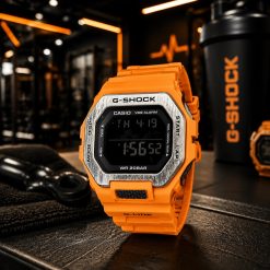 ساعت دیجیتال زنانه مردانه casio جی شاک نارنجی مشکی کد XMA-8271