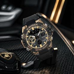 ساعت مچی مردانه casio جی شاک مشکی-طلایی (zz) کد W1001