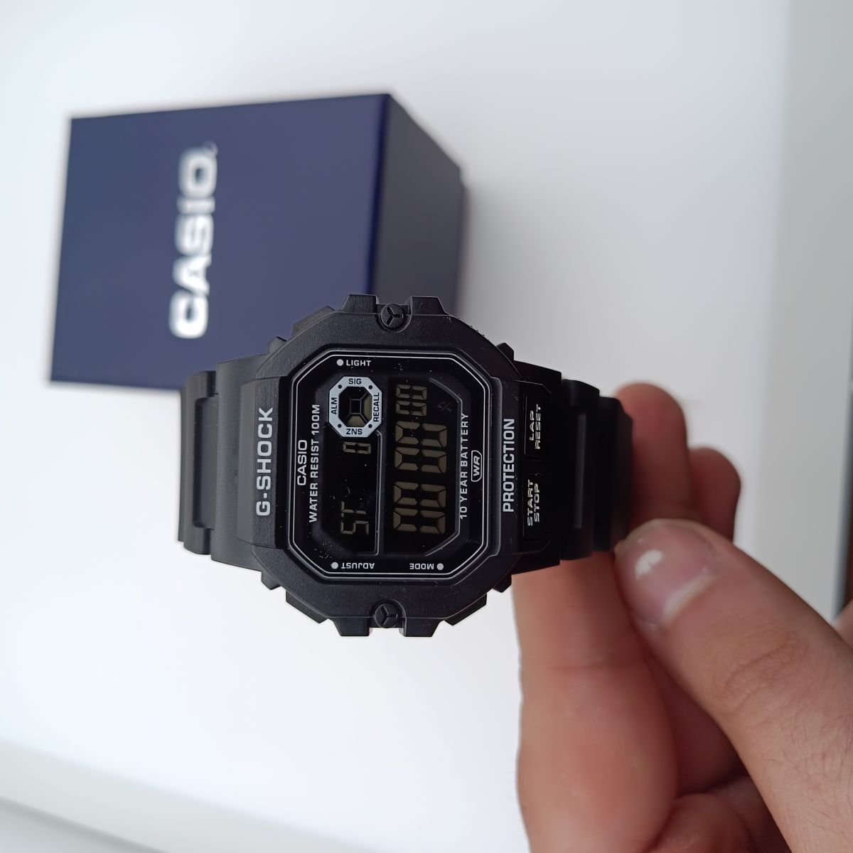 ساعت مردانه جی شاک مشکی بند نوک مدادی G_SHOCK کد XL-7501M (x) - تصویر 15
