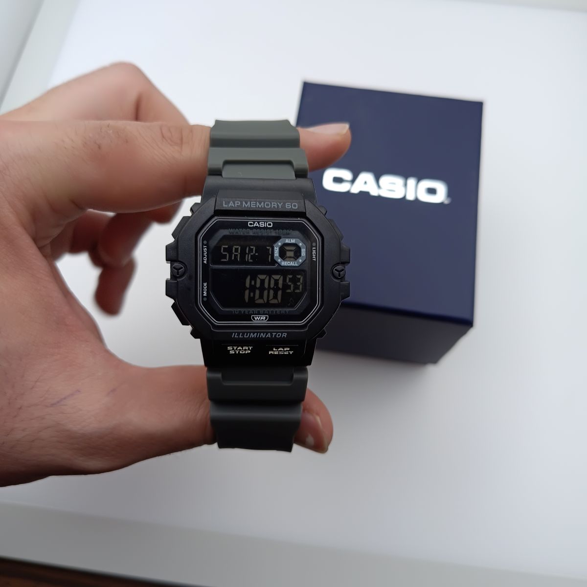 ساعت مردانه جی شاک مشکی بند نوک مدادی G_SHOCK کد XL-7501M (x) - تصویر 9