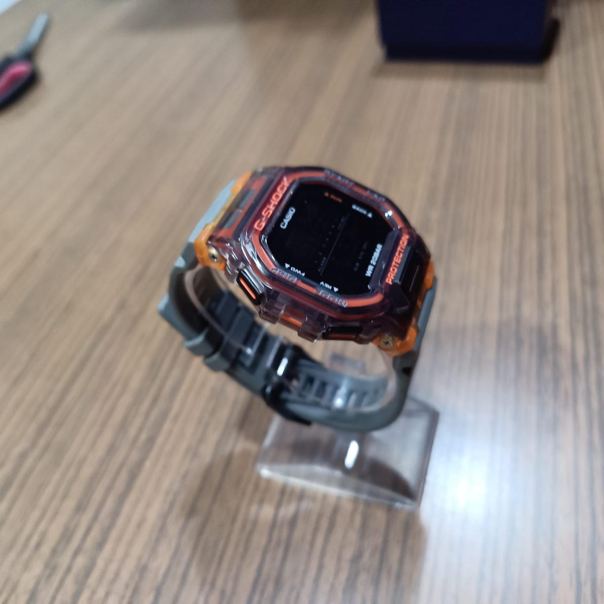 ساعت مچی مردانه casio جی شاک خاکستری-نارنجی کد 0023A-8320 - تصویر 12