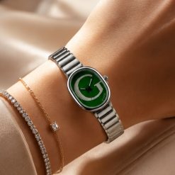 ساعت زنانه گوچی فلزی رنگ سبز (e) کد W1042