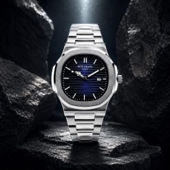Alternative view of ساعت مچی مردانه پتک فیلیپ "Patek Philippe" سیلور-سورمه‌ای (e) کد CAA-13124 (x)