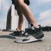کتانی NIKE مردانه Air Jordan 4 رنگ مشکی کرم کد 2135XL-QM (x)
