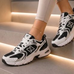 کتانی زنانه مدل New Balance 530 رنگ کلاسیک سفید-مشکی کد WF-001575 (nx)