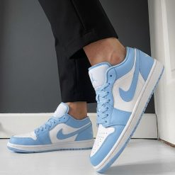 کتانی Nike Air Jordan 1 مردانه رنگ سفید آبی روشن کد CAA-2235 (nx)