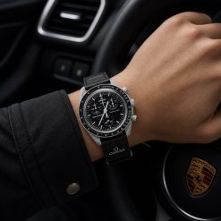 ساعت Omega Swatch مردانه مشکی bwb کد 7321XL-QM