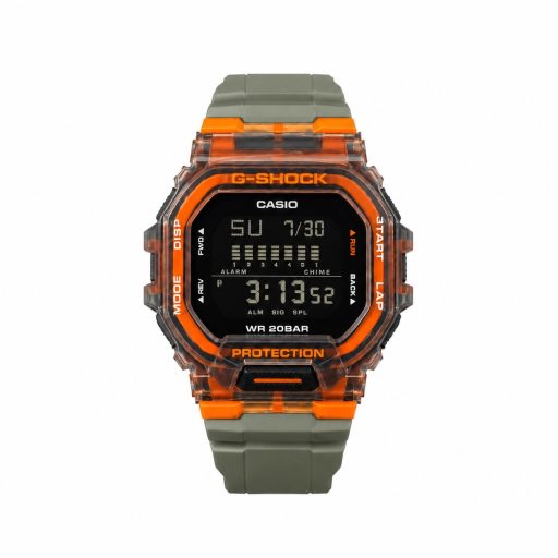ساعت مچی مردانه casio جی شاک خاکستری-نارنجی کد 0023A-8320 - تصویر 3