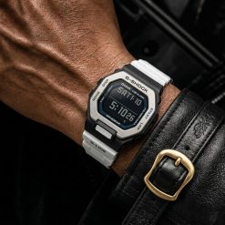 Alternative view of ساعت مچی زنانه مردانه casio جی شاک سفید_مشکی کد W878