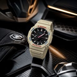 ساعت مچی مردانه casio کاسیو جی شاک کرمی صفحه مشکی (e) کد XMA-8270