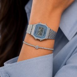 ساعت مچی زنانه کاسیو نوستالژی | Casio Nostalgia صفحه آبی (e) کد XRN-13175
