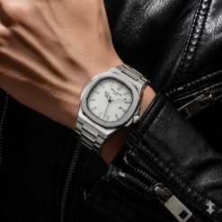 ساعت مچی مردانه پتک فیلیپ | Patek Philippe نقرهای سفید (e) کد XMA-13121