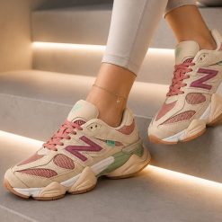کتونی زنانه هلویی کرمی New Balance 9060 | نیوبالانس 9060 کد CAA-2144 (x)
