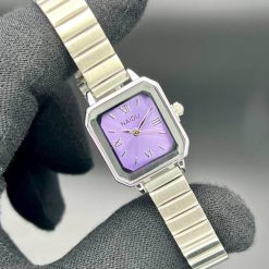 Alternative view of ساعت زنانه نایدو صفحه بنفش مربع w کد W788 (x)