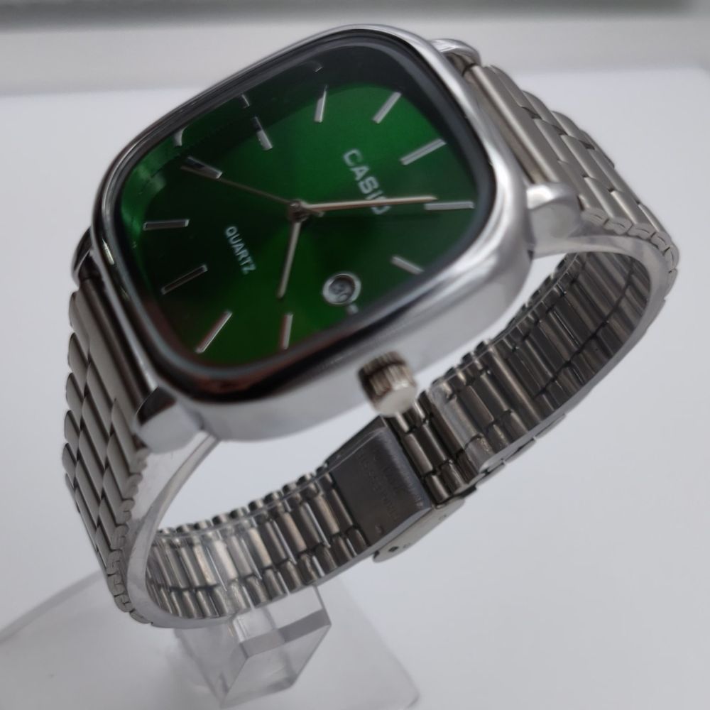 ساعت کاسیو مردانه سری اولد مانی رنگ نقرهای و سبز (zz) کد 13999XL-QM - تصویر 6