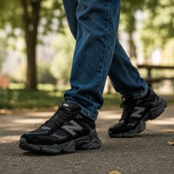 کتونی مردانه مشکی مدل New Balance | نیوبالانس سری 9060 کد 2455XL-QM (x)