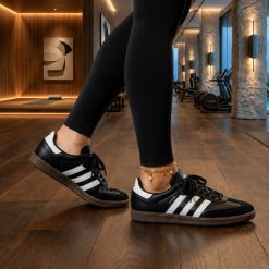 کتونی زنانه آدیداس سری سامبا رنگ مشکی کد SH307 (x)