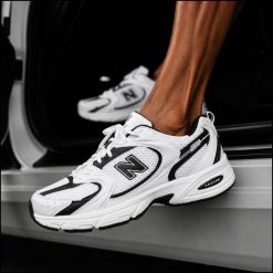 کتونی مردانه سفید/مشکی مدل New Balance 530 کد XMA-1788 (nx)