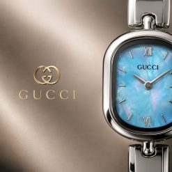 Alternative view of ساعت زنانه گوچی Gucci سیلور صفحه آبی (e) کد W1039
