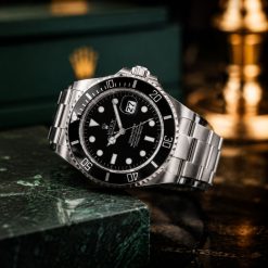 Alternative view of ساعت مردانه رولکس مدل ساب مارینر SUBMARINER نقره‌ای مشکی کد W795 (x)
