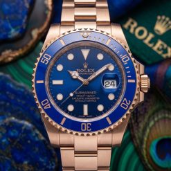 ساعت مردانه رولکس ساب مارینر SUBMARINER طلایی سورمهای کد W120 (x)