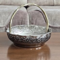 Alternative view of سبد کروم دسته‌دار طرح رز سایز کوچک (NF)