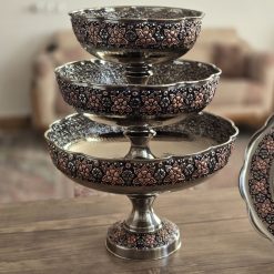 Alternative view of ست پذیرایی کروم پایه‌دار طرح فاخر ۴ پارچه (NF)