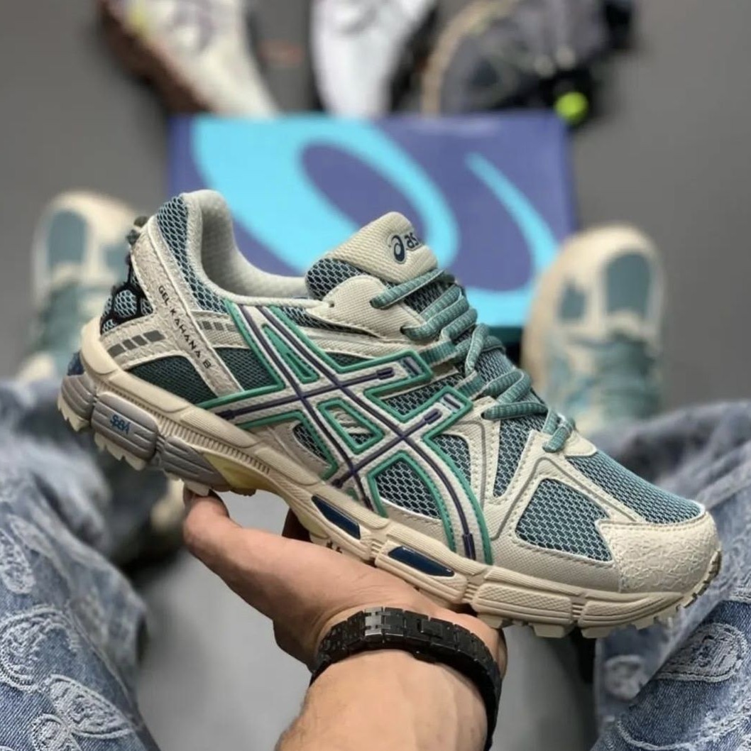 کتونی زنانه آسیکس Gel‑Kahana 8 سبز و کرم (ho) SH183 (x) - تصویر 3
