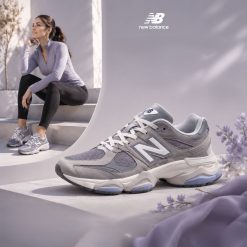 کتانی زنانه اسپرت مدل نیوبالانس 9060B رنگ طوسی آبی (ho) کد CR-D2992 (nx)